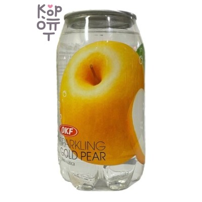 OKF Sparkling Gold Pear - Газированный освежающий напиток, груша, 350 мл