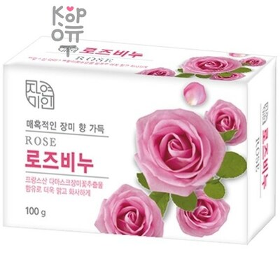 Mukunghwa Rose Beauty Soap - Успокаивающее и увлажняющее туалетное мыло с экстрактом дамасской розы 100гр.