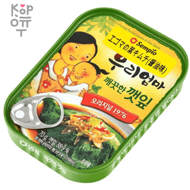 Sempio Sesame Leaves in Soy Sauce - Консервированные листья кунжута в соевом соусе 70гр. &mdash; Корейские товары для всей семьи(КорОпт)
