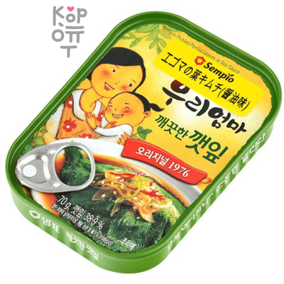 Sempio Sesame Leaves in Soy Sauce - Консервированные листья кунжута в соевом соусе 70гр.