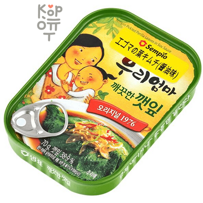 Sempio Sesame Leaves in Soy Sauce - Консервированные листья кунжута в соевом соусе 70гр.