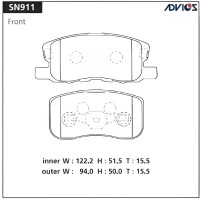 PF-3500/AN660WK/D6121/SN911 ADVICS - Тормозные колодки