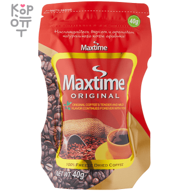 Кофе растворимый Maxtime Original в коробке — Корейские товары для всей семьи(КорОпт)