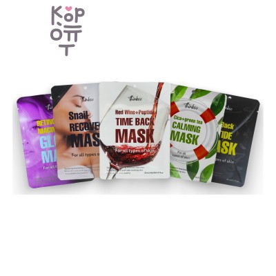 Thinkco Mask Mix Set - Набор тканевых масок для лица, 23 мл × 5 шт
