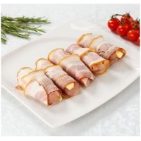 Рулетики из индейки с сыром и беконом, замороженные, цена за 1кг