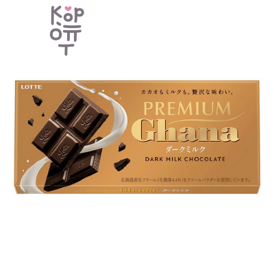 LOTTE Ghana Premium Dark Milk Chocolate - Темный молочный шоколад Гана 70гр.