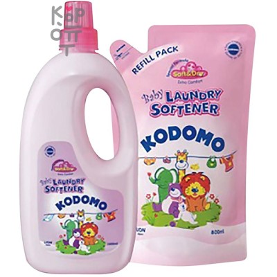 LION Kodomo - Кондиционер для белья, для детских вещей, 1000 мл