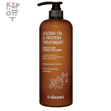 Eshumi Jojoba Oil &amp; ProteinTreatment - Кондиционер для поврежденных волос с Маслом Жожоба и Протеином 1020мл. — Корейские товары для всей семьи(КорОпт)