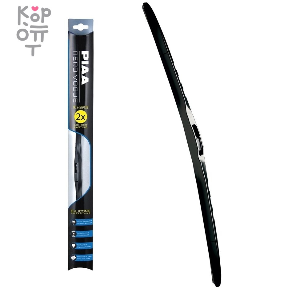 PIAA WIPER AEROVOGUE SILICONE LHD - Силиконовая щетка стеклоочистителя для автомобилей с левым расположением руля