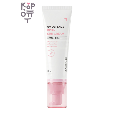 DEOPROCE — UV Defence PDRN Sun Cream SPF50+ PA++++ — Солнцезащитный крем с ПДРН SPF50+ PA++++, 50 г
