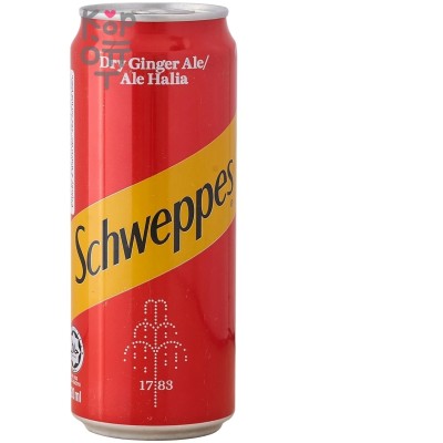 Schweppes Ginger Ale - Газированный безалкогольный напиток Имбирный Эль, Вьетнам, 320мл.
