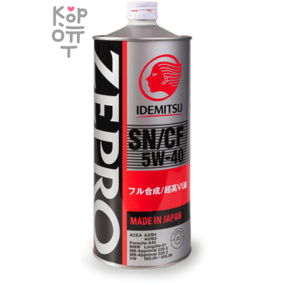 IDEMITSU ZEPRO Euro Spec  F-S SN/CF 5W40 - Синтетическое моторное масло