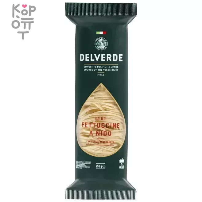 DELVERDE - Паста феттучини №081 250гр. фото 1 &mdash; Корейские товары для всей семьи(КорОпт)