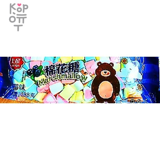 Маршмеллоу с черникой Shangu, 138гр., купить с доставкой на дом фото 1 &mdash; Корейские товары для всей семьи(КорОпт)