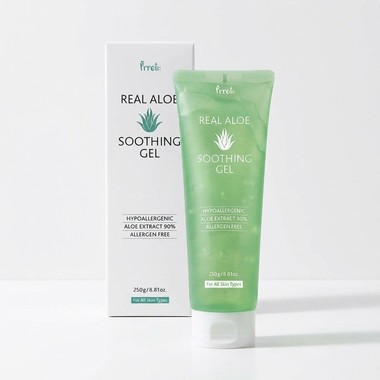 Prreti Soothing Gel Real Aloe - Гель увлажняющий для лица и тела с настоящим Алоэ 250мл. &mdash; Корейские товары для всей семьи(КорОпт)