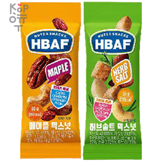 Hbaf Nuts Snacks - Ореховый микс с сухариками 30гр. — Корейские товары для всей семьи(КорОпт)