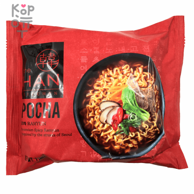 The Han Kitchen Pocha - Лапша быстрого приготовления со вкусом говядины 118 г, Коробка 32 шт.