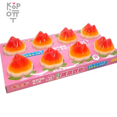 Желе фруктовое Mikotu 3-х цветное персиковое желе со вкусом клубничного мусса, 85гр. — Корейские товары для всей семьи(КорОпт)
