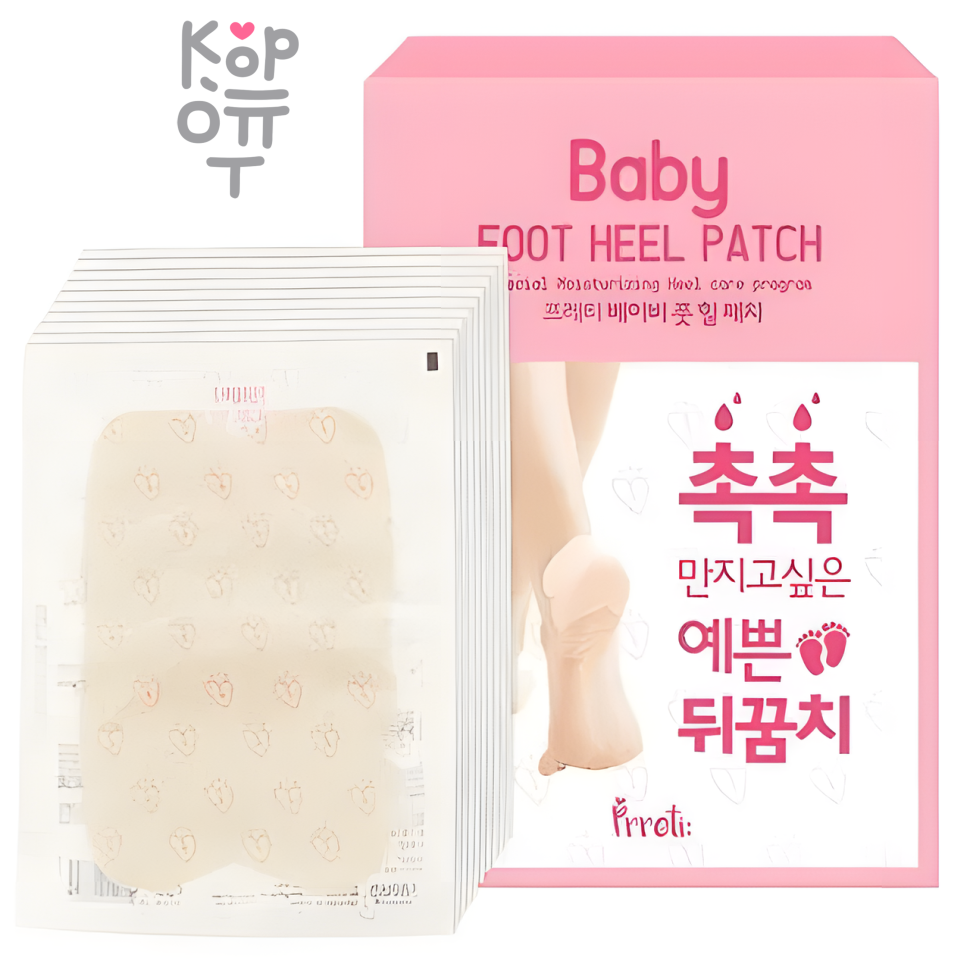 Prreti Baby Foot Heel Patch - Смягчающие патчи для ног 10шт.