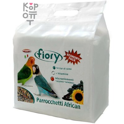 FIORY корм для средних попугаев Parrocchetti African 3,2кг.