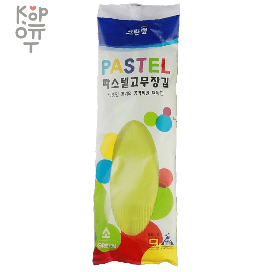 Clean Wrap Pastel Rubber Gloves - Перчатки из натурального латекса, салатовые., купить с доставкой на дом фото 1 — Корейские товары для всей семьи(КорОпт)