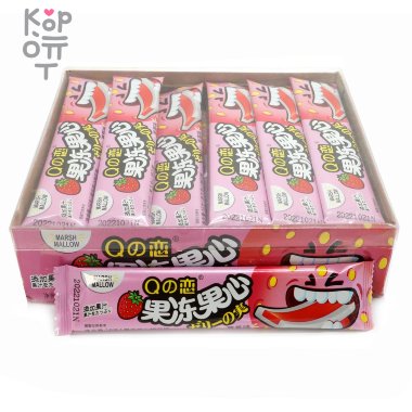 Маршмеллоу Q Love Сэндвич Любовь с Клубничным джемом — Корейские товары для всей семьи(КорОпт)