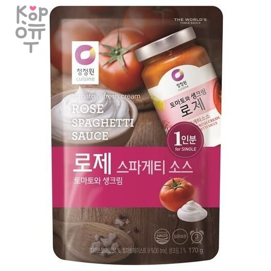 Daesang - Соус для спагетти Розе, мягкая упаковка 170гр.*16шт., Коробка, купить с доставкой на дом фото 1 — Корейские товары для всей семьи(КорОпт)