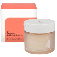 Numbuzin No.4 Pore Zero Peeled Egg Toner Pad - Очищающие тонер-пэды 190мл./70шт.