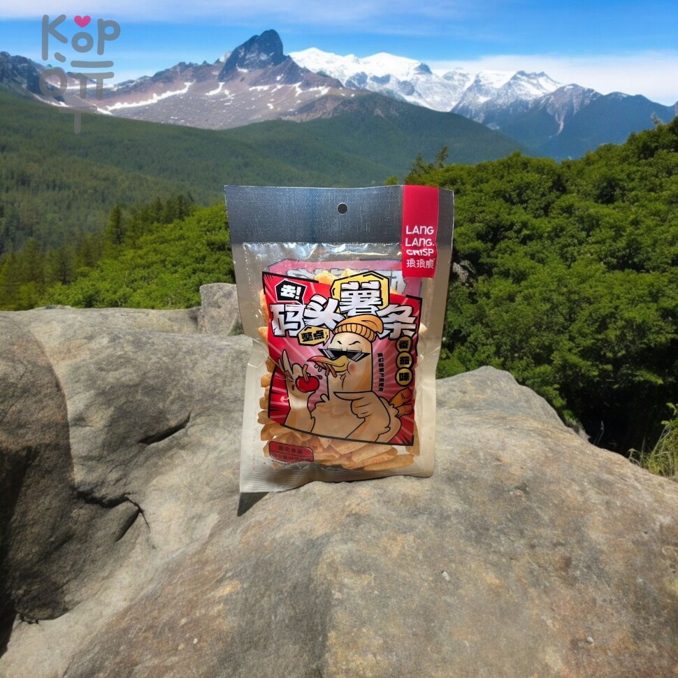 Чипсы Lang Lang Crisp - Куда торопиться, со вкусом томата, купить с доставкой на дом фото 1 &mdash; Корейские товары для всей семьи(КорОпт)