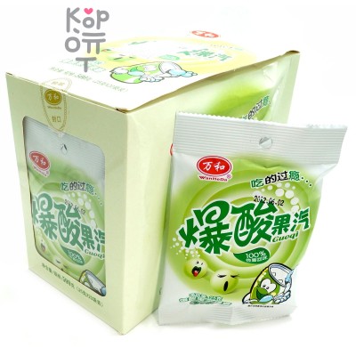 Кислая карамель WanHeDa Sour Sour Fruit Steam Candy Газировка с взрывным вкусом снежного Лимона