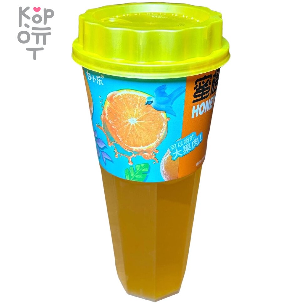 Сокосодержащий напиток Bai Xiaole Honey Orange pulp -  со вкусом медового Апельсина с мякотью, 630мл., купить с доставкой на дом фото 1 &mdash; Корейские товары для всей семьи(КорОпт)