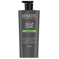 Kerasys Scalp Clinic Protein Shampoo - Протеиновый шампунь для глубокого очищения чувствительной кожи головы, 600мл.