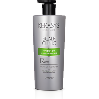 Kerasys Scalp Clinic Protein Shampoo - Протеиновый шампунь для глубокого очищения чувствительной кожи головы, 600мл.