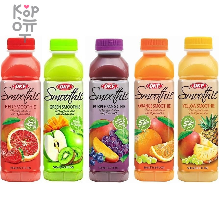 OKF Smoothie - Напиток смузи 500мл., купить с доставкой на дом фото 1 — Корейские товары для всей семьи(КорОпт)