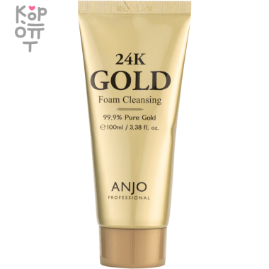 ANJO 24K Gold Cleansing Foam - Пенка для умывания с Золотом 180мл.  — Корейские товары для всей семьи(КорОпт)