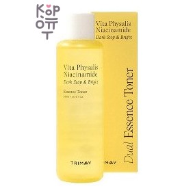 Trimay Vita Physalis Niacinamide Dark Stop & Bright Toner — тонер-эссенция для осветления и ровного тона с физалисом и ниацинамидом, 200 мл