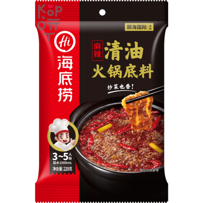 Haidilao Hot Pot Base Spicy Flavour - Основа для горячего горшка(Самовар), с Перцем, 200гр.