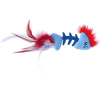 Petstages игрушка для кошек Play 'Fish Bone' голубая