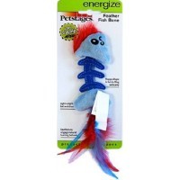 Petstages игрушка для кошек Play 'Fish Bone' голубая