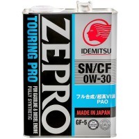 IDEMITSU ZEPRO Touring PRO F-S SN/CF 0W30 - Синтетическое моторное масло.