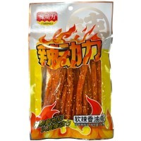 Снэк Yudongli Foods Ядрено-Перченый, 76гр. - Пряный пшеничный снек с пряным вкусом, квадратный