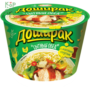 Доширак Сытный Обед - Лапша быстрого приготовления со вкусом курицы 110гр.*16шт.  фото 1 &mdash; Корейские товары для всей семьи(КорОпт)