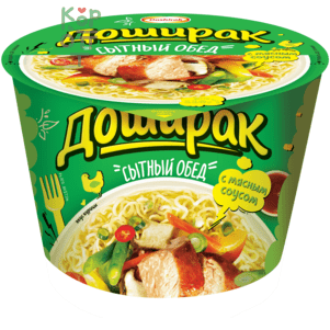 Доширак Сытный Обед - Лапша быстрого приготовления со вкусом курицы 110гр.*16шт. 