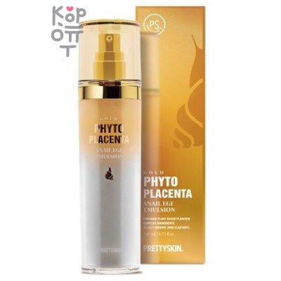 PrettySkin Gold Phyto Placenta Snail E.G.F. Emultion - Антивозрастная эмульсия для лица 140 мл