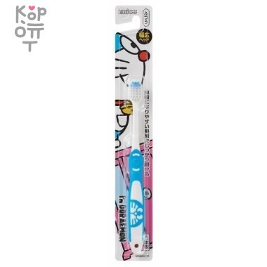 Ebisu Детская зубная щетка &quot;синий кот&quot; с широкой головкой и прорезиненной ручкой для самостоятельной чистки зубов (от 6 лет) — Корейские товары для всей семьи(КорОпт)