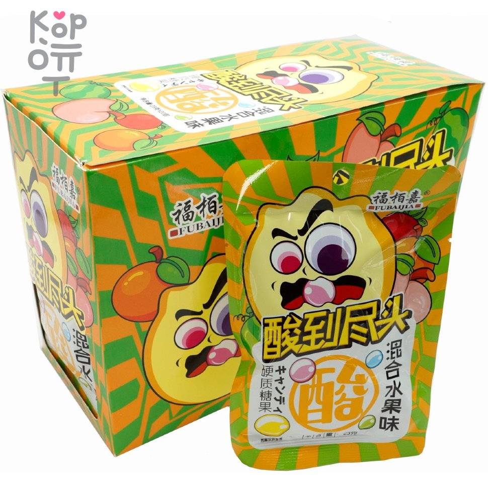 Кислая карамель Fubaijia - ассорти вкусов, купить с доставкой на дом фото 1 &mdash; Корейские товары для всей семьи(КорОпт)