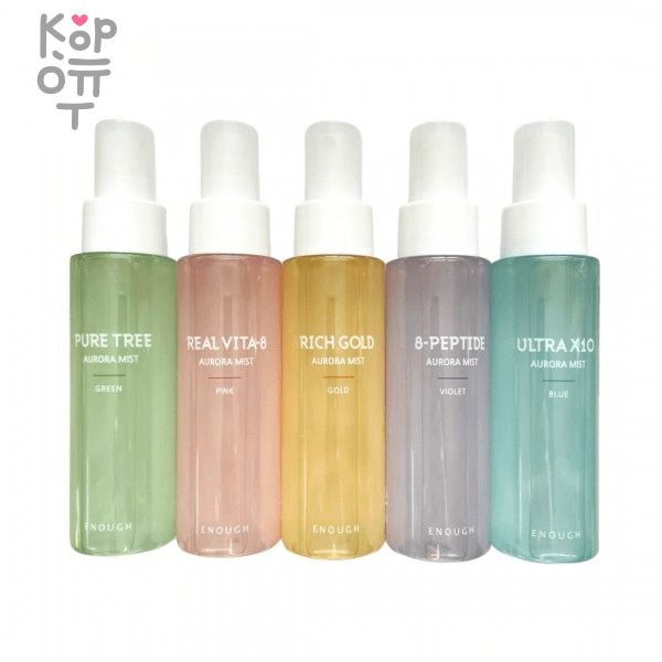 Enough 8 Peptide Aurora Mist - Антивозрастной увлажняющий мист для лица 80мл., купить с доставкой на дом фото 1 — Корейские товары для всей семьи(КорОпт)