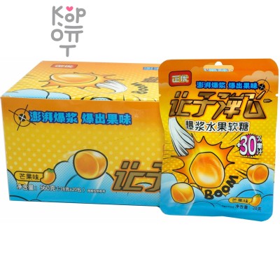 Жевательная конфета Positive Explosive Fruit gummies - Взрывоопасный мармелад с фруктовым соком и вкусом Манго