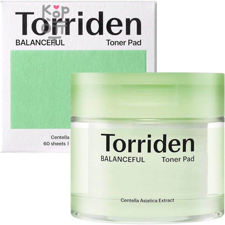 Torriden Balanceful Toner Pad - Успокаивающие тонер-пэды 60шт. (180мл.)