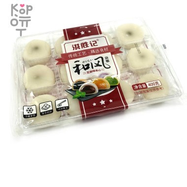 Моти со вкусом кунжута Hong Shengji Jixiang Mochi, 400гр. — Корейские товары для всей семьи(КорОпт)